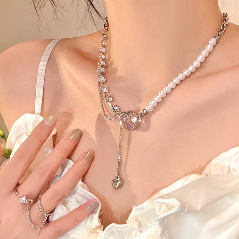  Necklace For Women Layered Chain Pendant For Women Girls Korean Jewellery